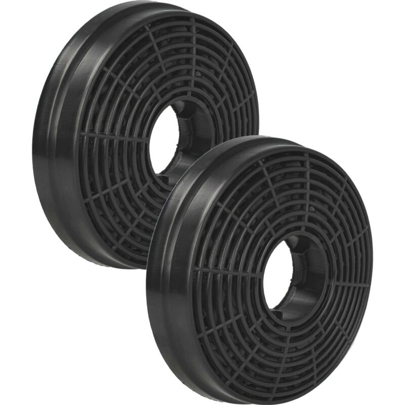 foto del prodotto vhbw 2x filtro a carboni attivi compatibile con respekta ch 22068 ixb, ch 0150 ixb, ch 0160 ixb, ch 0190 ixb cappe aspiranti 10,5 cm