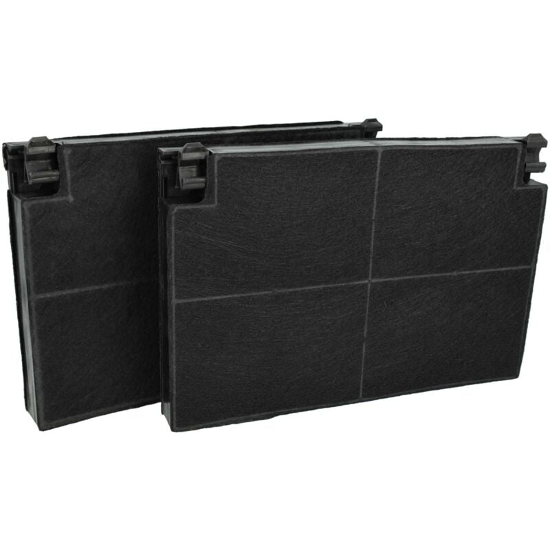 foto del prodotto vhbw 2x filtro a carboni attivi compatibile con zanussi zhc917x2, zhc918x, zh6022x.i, zh6022wz, zh9022nz, zh9022nx, zhc917x, zh9022wz cappe