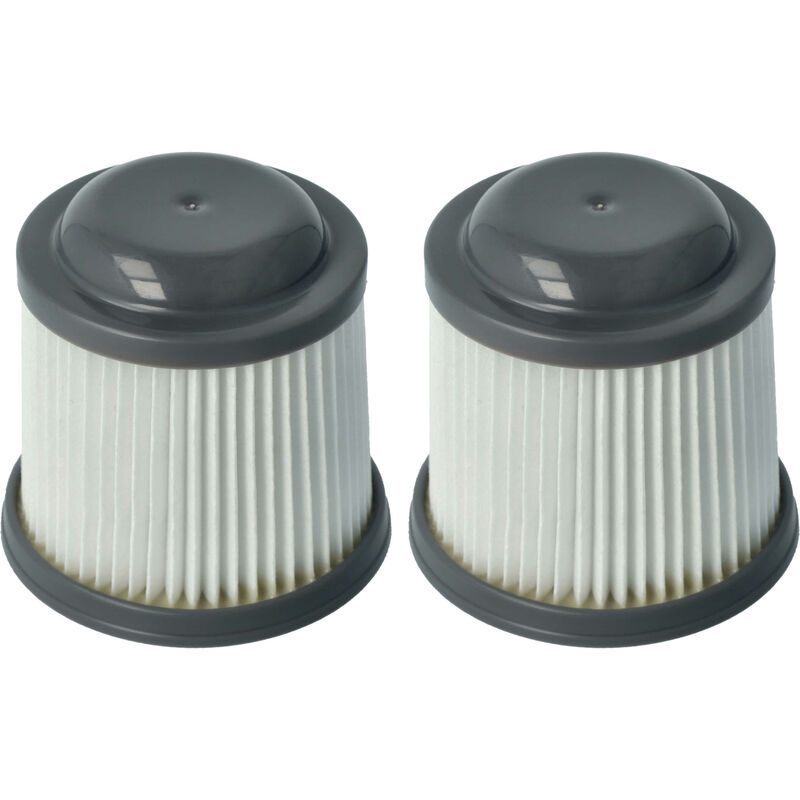 foto del prodotto vhbw 2x filtro a pieghe piatte compatibile con black decker dustbuster pivot pd1820lf, pv1210, pv1225, pv1225nb, pv1225npm, pv1410 aspirapolvere