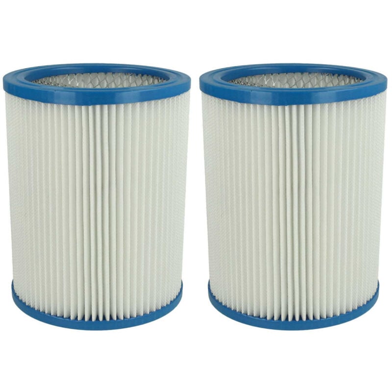 foto del prodotto vhbw 2x filtro a pieghe piatte compatibile con fein dustex 40, 25 aspirapolvere bianco