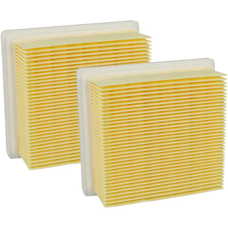 foto del prodotto vhbw 2x filtro a pieghe piatte compatibile con flex vc 6 l mc 18.0, mc aspiratore umido secco bianco giallo 3000 cm 