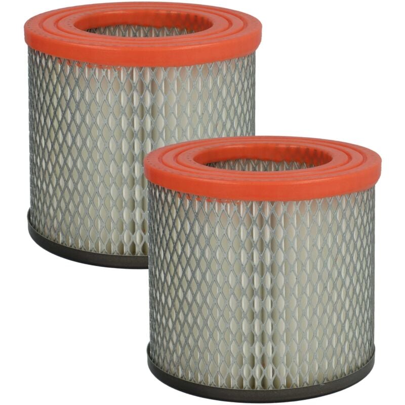 foto del prodotto vhbw 2x filtro a pieghe piatte compatibile con g de ga18l 1200w, ga 18 l, as 18 201 05 58580 aspirapolvere grigio arancione nero bianco