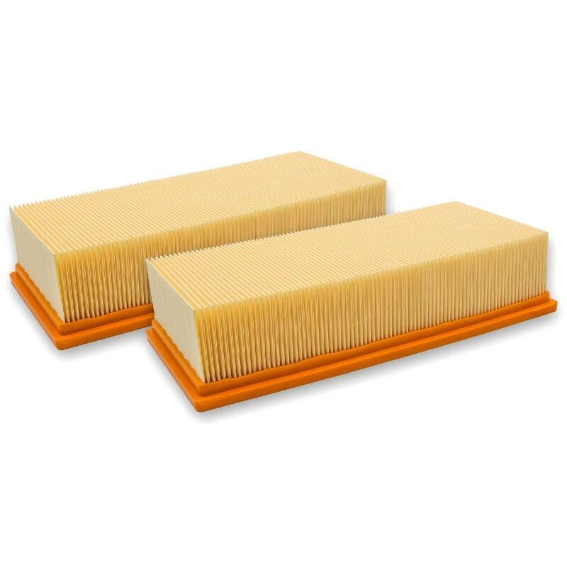 immagine 0 del prodotto vhbw 2x filtro a pieghe piatte compatibile con hilti vc 60m x, vc 60 u, vc 60l x, vc 60 u aspirapolvere elemento filtrante