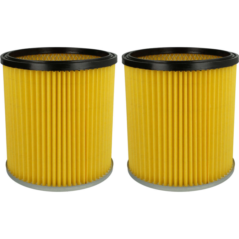 foto del prodotto vhbw 2x filtro a pieghe piatte compatibile con k rcher 2201, 3011, nt211 aspirapolvere cartuccia filtrante, carta
