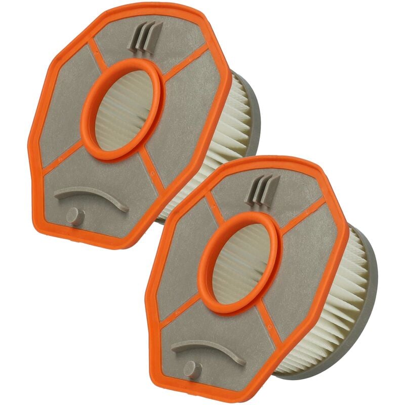 foto del prodotto vhbw 2x filtro a pieghe piatte compatibile con k rcher hv 1 1 bp fs aspirapolvere cartuccia filtrante, plastica carta