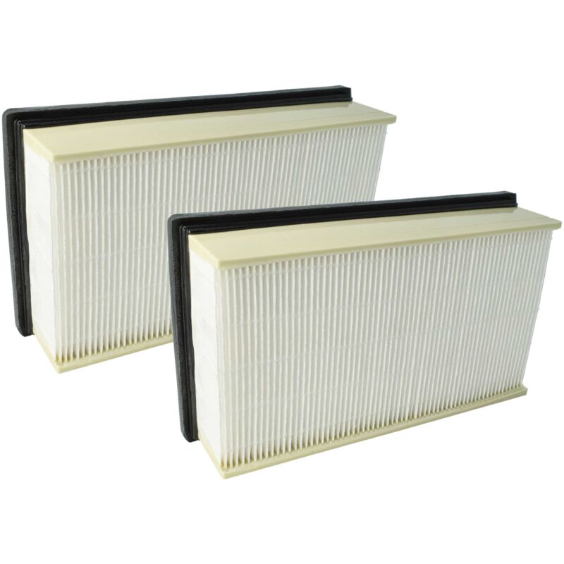 foto del prodotto vhbw 2x filtro a pieghe piatte compatibile con k rcher nt 40 1 tact te, nt 40 1 tact aspirapolvere umido secco elemento filtrante