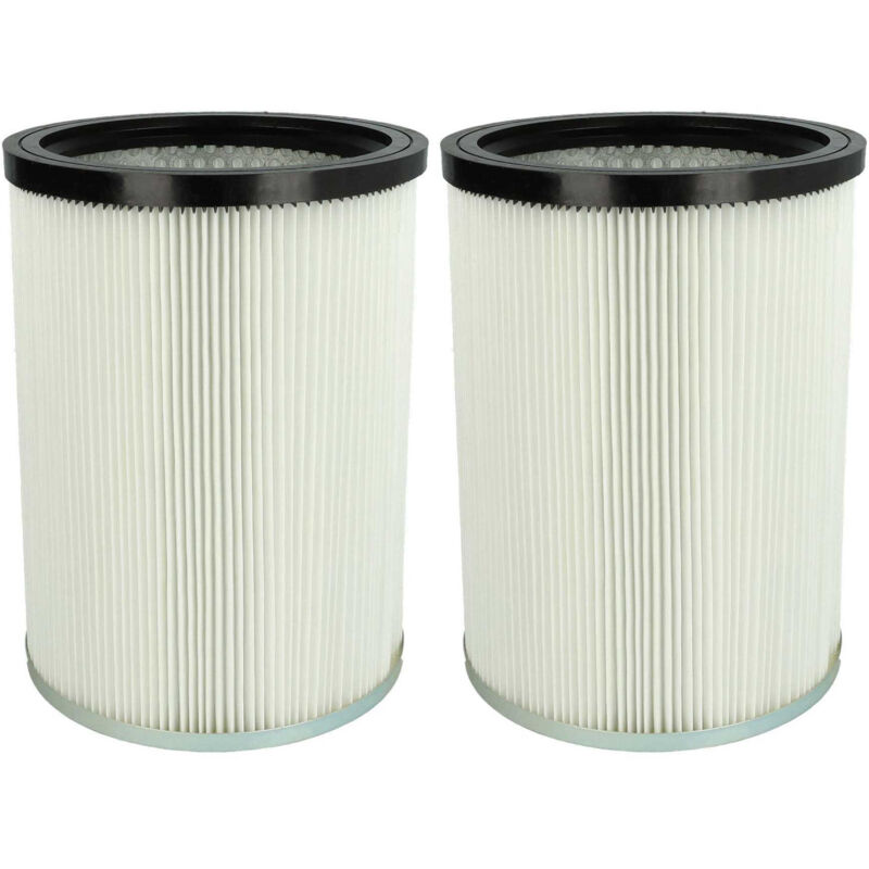 foto del prodotto vhbw 2x filtro a pieghe piatte compatibile con k rcher nt 70 2 me classic vex, nt 70 2 me classic edition eu, nt 70 2 me tc aspirapolvere bianco