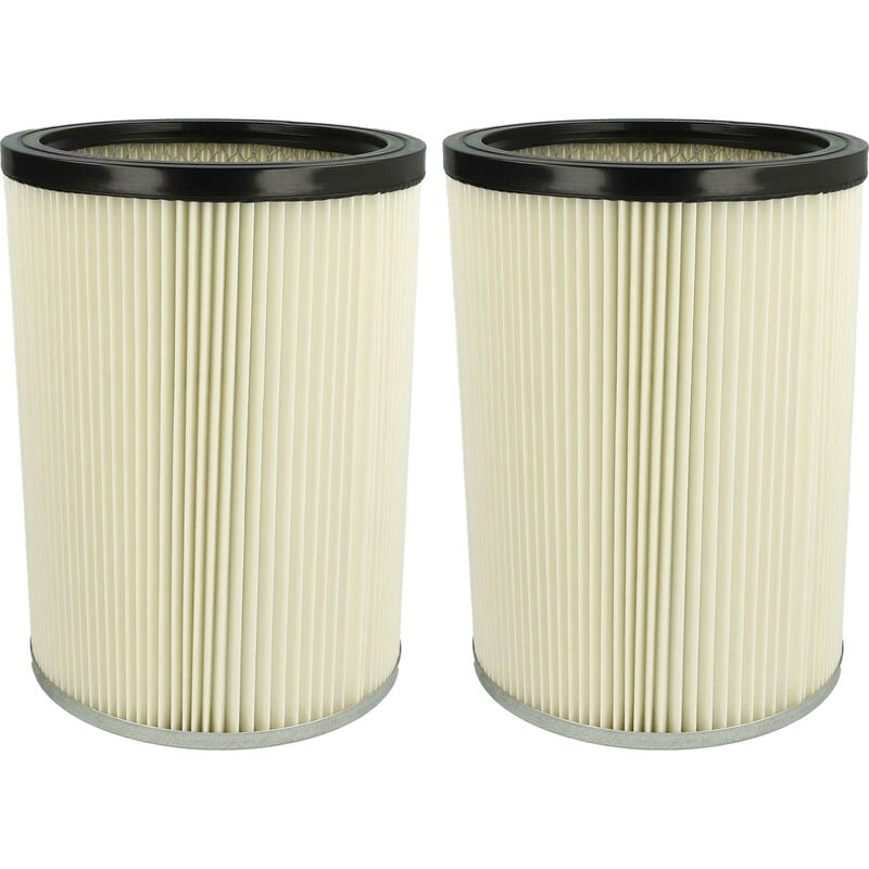 foto del prodotto vhbw 2x filtro a pieghe piatte compatibile con k rcher nt 80 1 b1 m, nt 551 ho, nt 773 i, nt 551 bs, nt 501, nt 551 aspirapolvere bianco