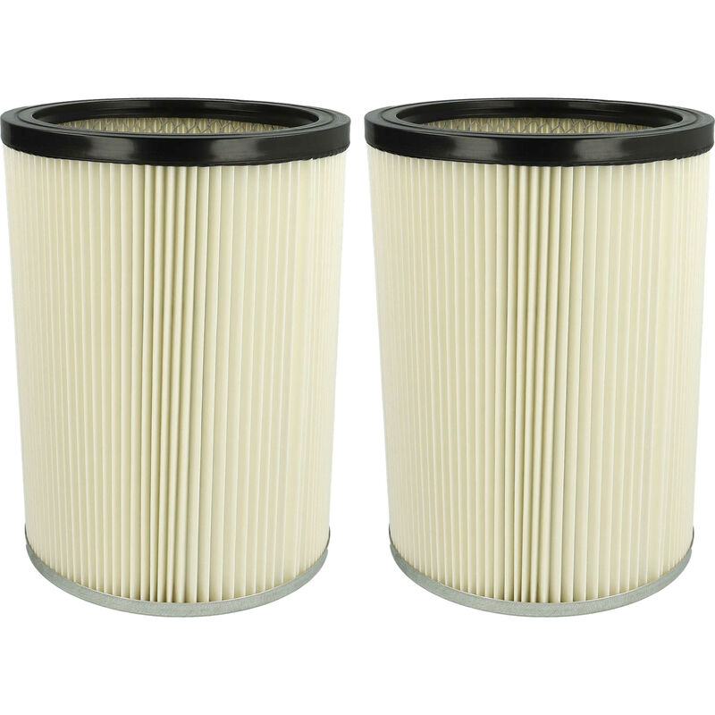 foto del prodotto vhbw 2x filtro a pieghe piatte compatibile con k rcher nt 801 b1, nt 801 b1 s, nt 80 1 b1 m s, nt 993 i aspirapolvere bianco
