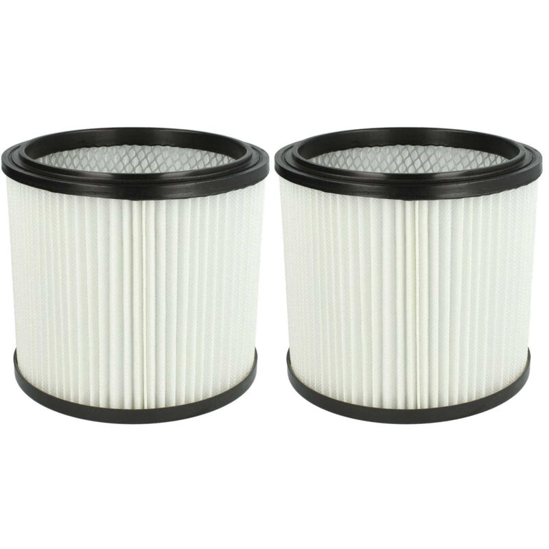 foto del prodotto vhbw 2x filtro a pieghe piatte compatibile con parkside pnts 30 6, 30 7, 30 8, 30 9 aspirapolvere bianco