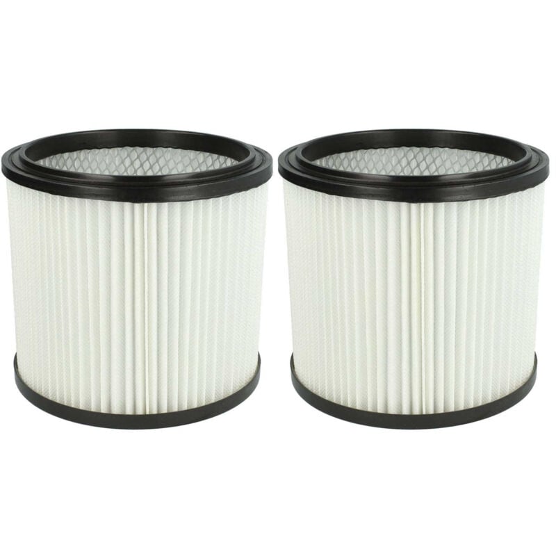 foto del prodotto vhbw 2x filtro a pieghe piatte compatibile con parkside pnts 30 7 e s , 30 8 e s , 30 9 e s , 35 5 e s aspirapolvere bianco