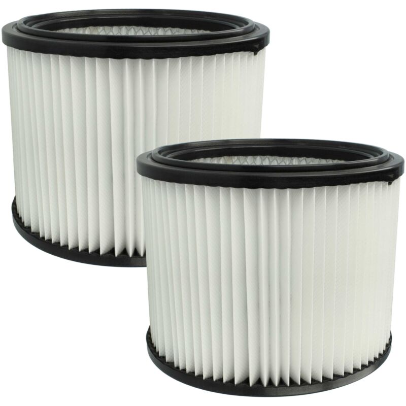 foto del prodotto vhbw 2x filtro a pieghe piatte compatibile con starmix energetic apdh 1430, apdm 1430 aspiratore umido secco nero bianco 3500 cm 