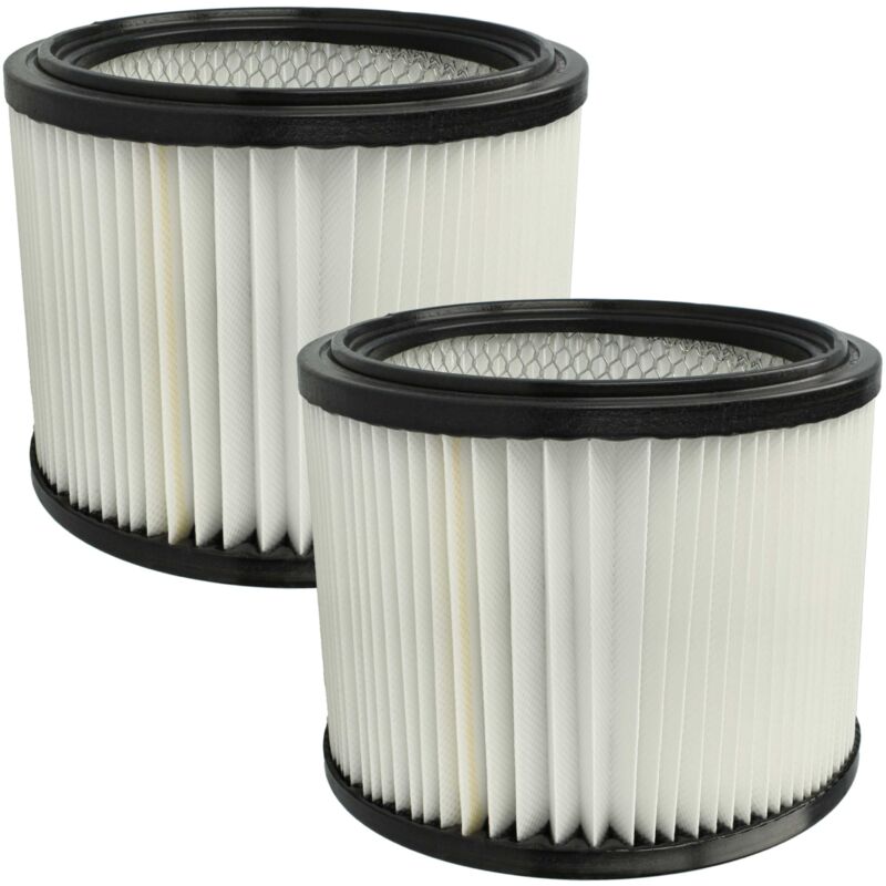 foto del prodotto vhbw 2x filtro a pieghe piatte compatibile con starmix energetic apdh 1430, apdm 1430 aspiratore umido secco nero bianco 5000 cm 