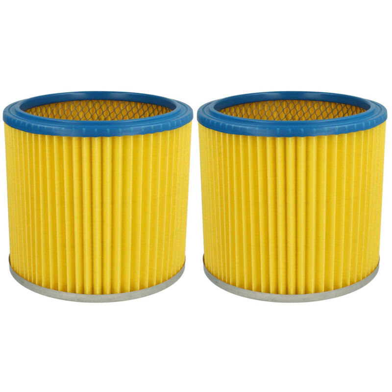 immagine 0 del prodotto vhbw 2x filtro a pieghe piatte compatibile con starmix nt10 aspirapolvere blu giallo