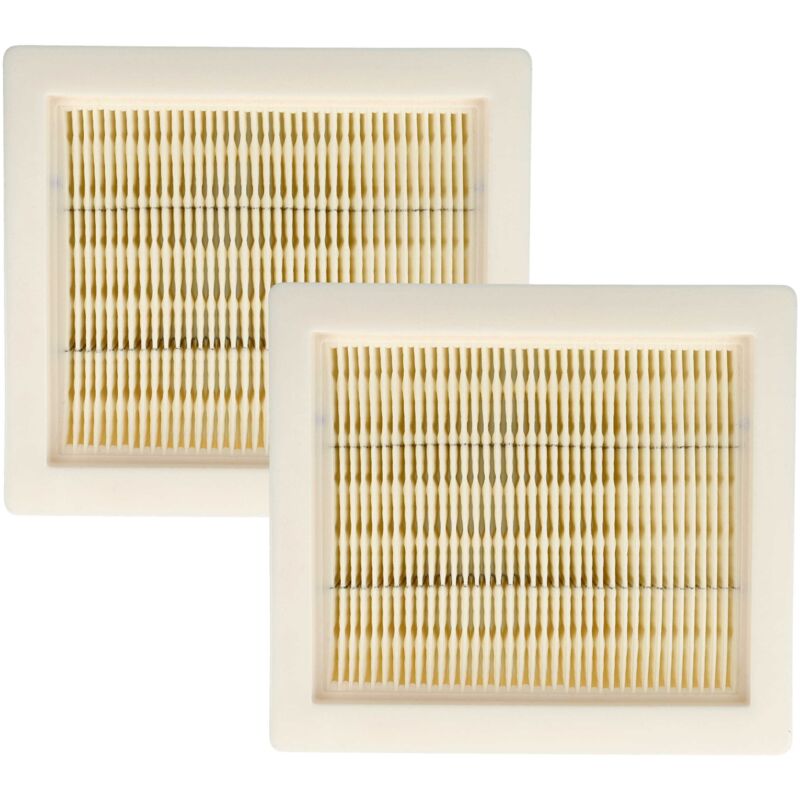 foto del prodotto vhbw 2x filtro a pieghe piatte sostituisce worx wa6078 per aspirapolvere elemento filtrante