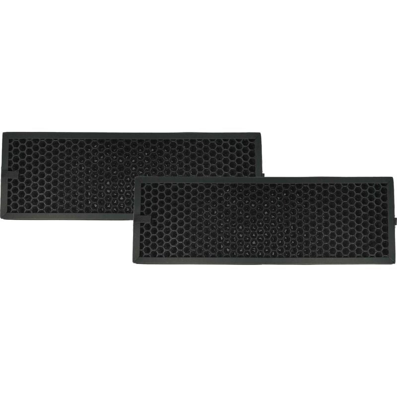 foto del prodotto vhbw 2x filtro ai carboni attivi compatibile con braun scan clean bfd104be, scan clean bfd104be2 purificatore d aria filtro dell aria nero
