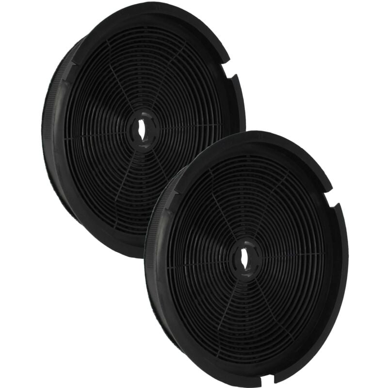 foto del prodotto vhbw 2x filtro ai carboni attivi compatibile con lidl qu2kb2bp, tonda90ed 4920001 cappa da cucina