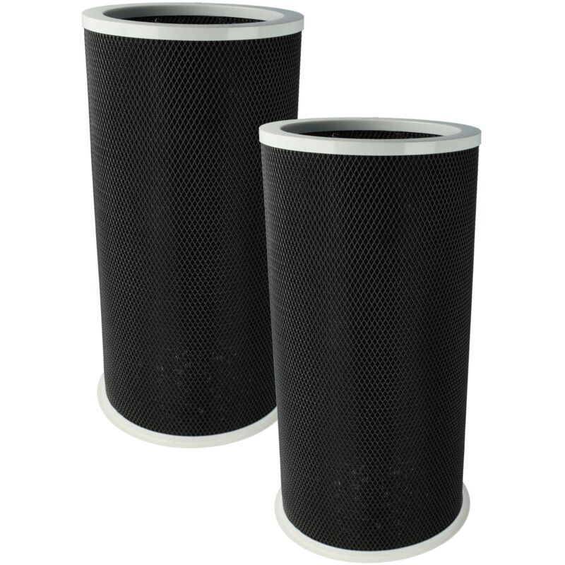 foto del prodotto vhbw 2x filtro ai carboni attivi compatibile con xiaomi mi air purifier 2, 3, 2h, 2c, 3c, 2s, 3h purificatore d aria filtro dell aria grigio nero