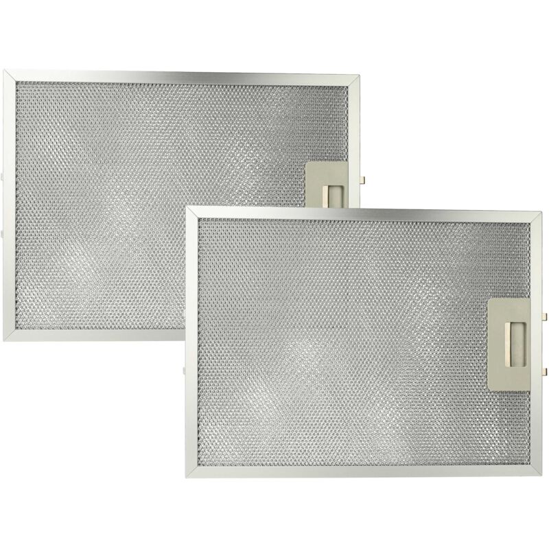 foto del prodotto vhbw 2x filtro anti grasso compatibile con alno aef3800x 94264094500, aef3810x 94264094700 cappa da cucina 32,7 x 24,1 x 1,06 cm, metallo