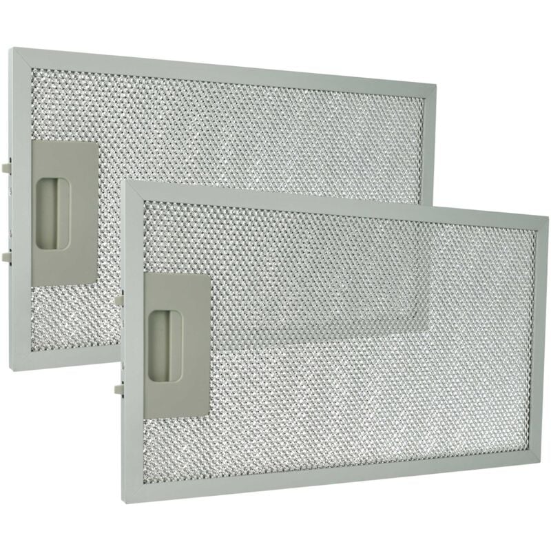 foto del prodotto vhbw 2x filtro anti grasso compatibile con klarstein lorea, lorea 60, lorea 90, 10028655, 10030099 cappa da cucina, alluminio