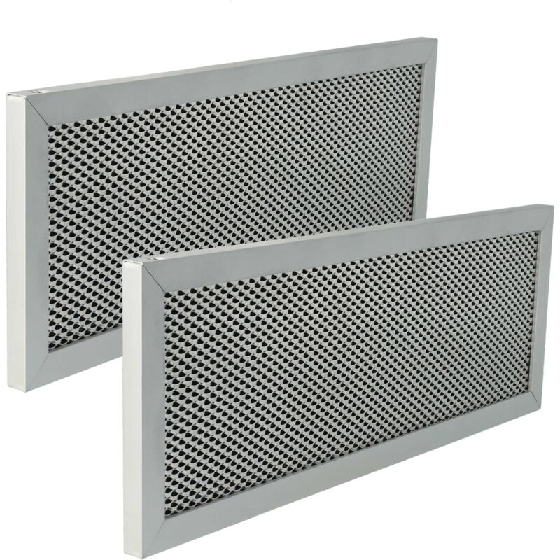 foto del prodotto vhbw 2x filtro anti grasso compatibile con klarstein mariana 90 10034116 cappa da cucina, carbone attivo, alluminio