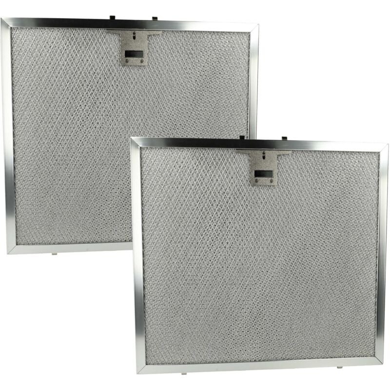 foto del prodotto vhbw 2x filtro anti grasso compatibile con miele da 250, da 424, da 250 4 2006 2007 cappa da cucina 28,4 x 31,5 x 0,9 cm, acciaio inox