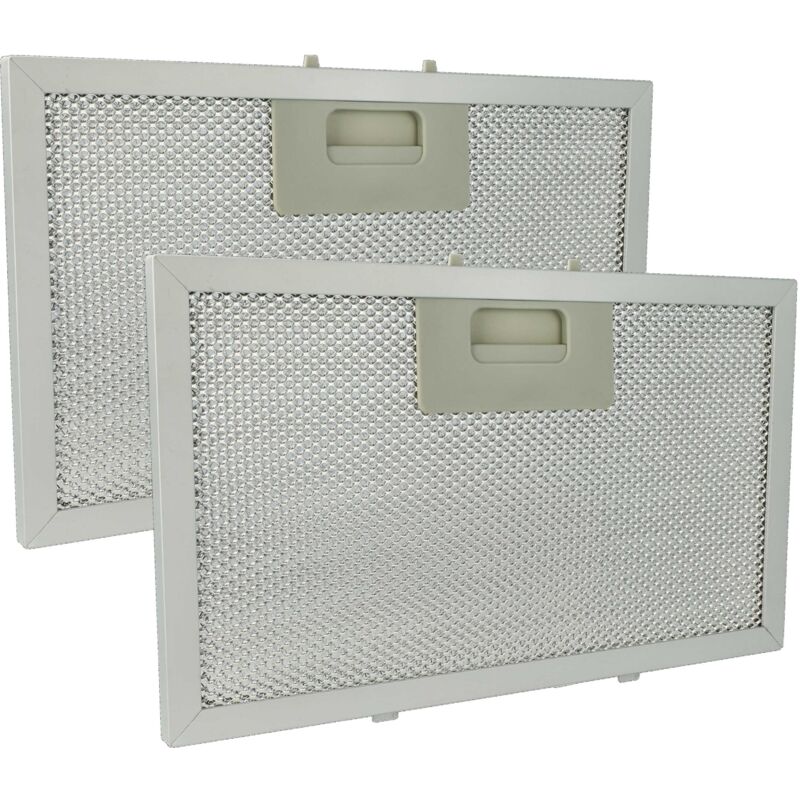 foto del prodotto vhbw 2x filtro anti grasso sostituisce klarstein 10034877 per cappa da cucina, alluminio, carbone attivo