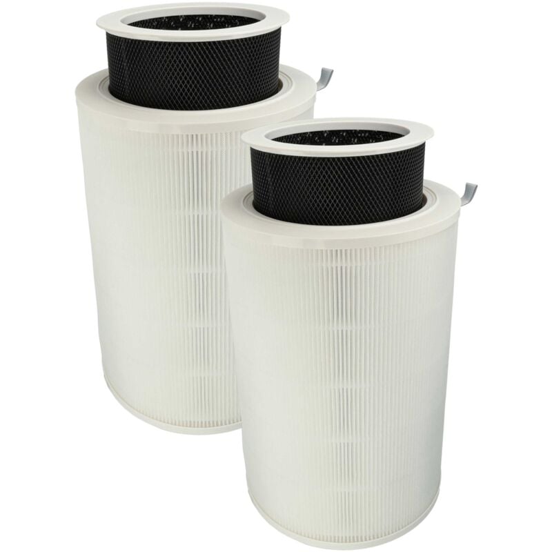 foto del prodotto vhbw 2x filtro aria compatibile con xiaomi mi air purifier 2h purificatore d aria filtro combinato prefiltro hepa carbone attivo