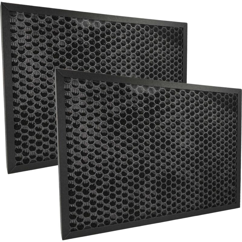 foto del prodotto vhbw 2x filtro aria sostituisce delonghi 5513710021, acf 2 per purificatore d aria filtro combinato hepa carbone attivo