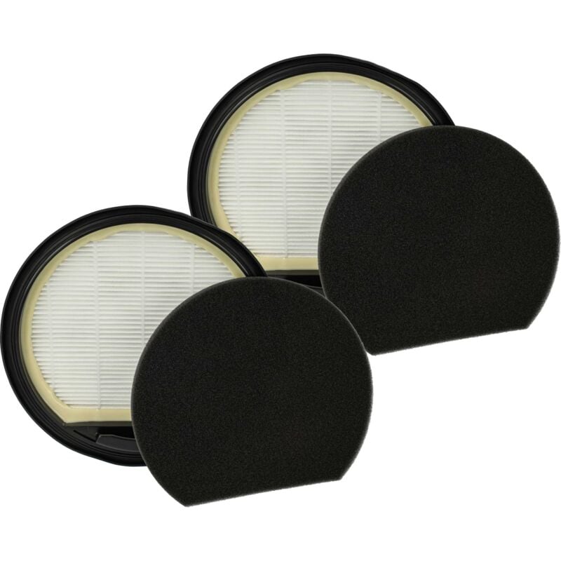 foto del prodotto vhbw 2x filtro compatibile con bosch bgc05a322, bgc05a320, bgc05aaa2, bgc05aaa1, bgc05x20gb aspirapolvere filtro aria di scarico, nero bianco
