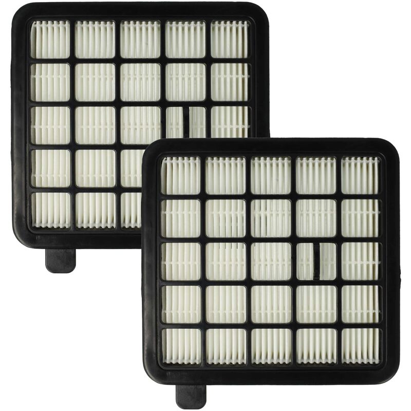 foto del prodotto vhbw 2x filtro compatibile con grundig gms2020, vcc4770 zyklon aspirapolvere filtro hepa nero bianco