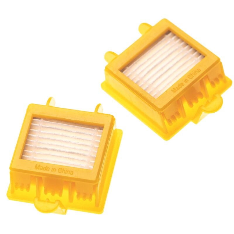 foto del prodotto vhbw 2x filtro compatibile con irobot roomba 790, 785, 782, 780, 776, 785 pet, 776p, 786p, 782e, 786 aspirapolvere filtro hepa arancione bianco