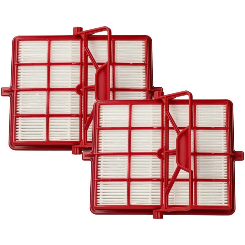 foto del prodotto vhbw 2x filtro compatibile con lux intelligence s115 aspirapolvere filtro hepa ai carboni attivi rosso nero bianco