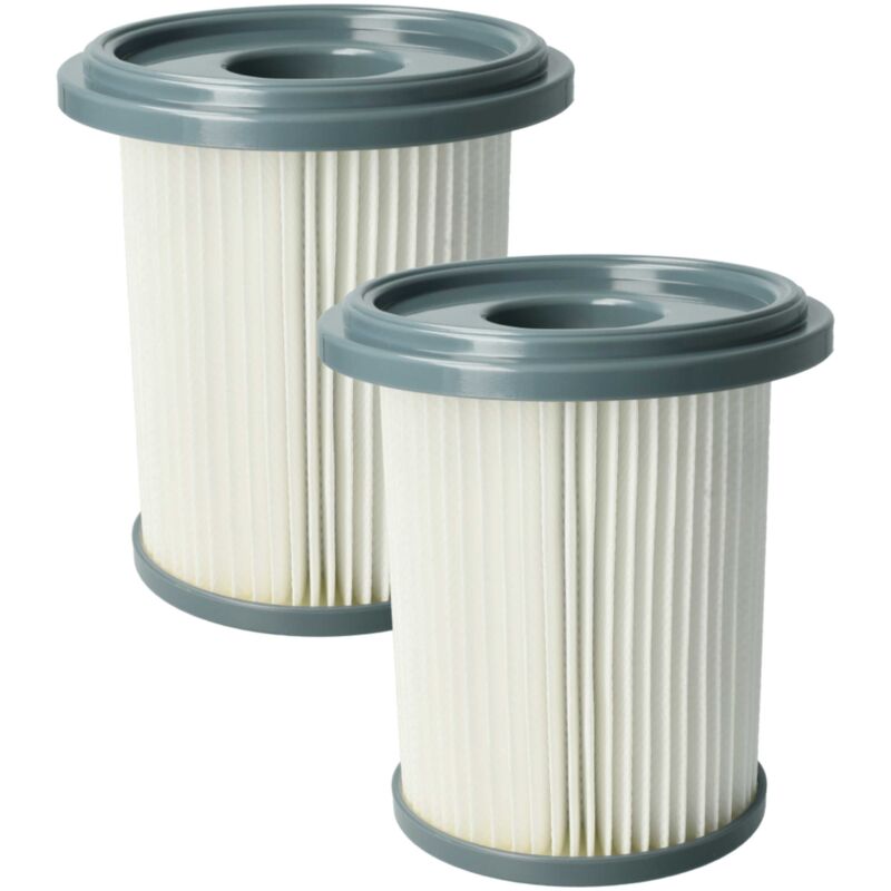 foto del prodotto vhbw 2x filtro compatibile con philips fc8734 02, fc8736 01, fc8738 01, fc8740 01, fc8740 02 aspirapolvere filtro hepa grigio scuro bianco