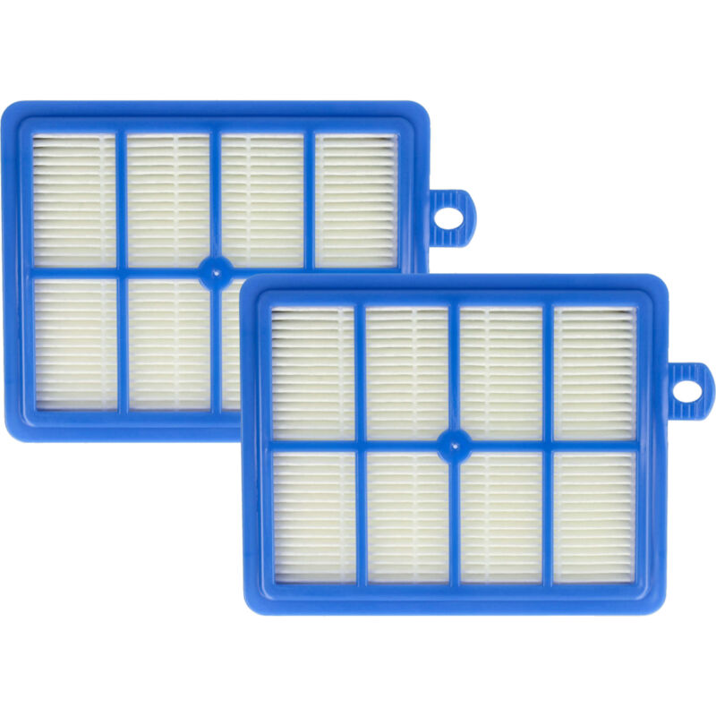 foto del prodotto vhbw 2x filtro compatibile con philips universe fc 9022, fc 9008, fc 9023 aspirapolvere filtro aria di scarico, bianco blu