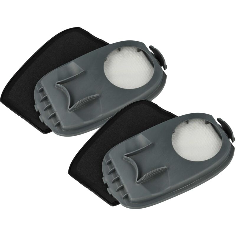 foto del prodotto vhbw 2x filtro compatibile con philips xw9463, xw9385, xw9384 01, xw9383, xw9382 aspirapolvere, lavapavimenti filtro hepa grigio nero bianco