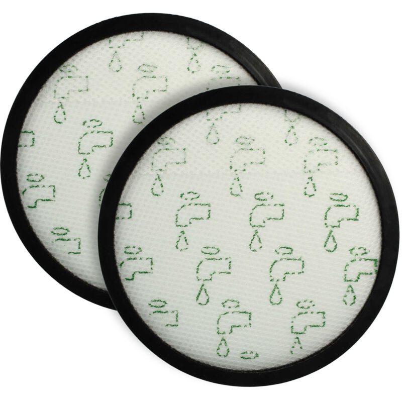 foto del prodotto vhbw 2x filtro compatibile con rowenta green force cyclonic effitech ro7c30ea, ro7c66ea aspirapolvere filtro aria di scarico, nero bianco