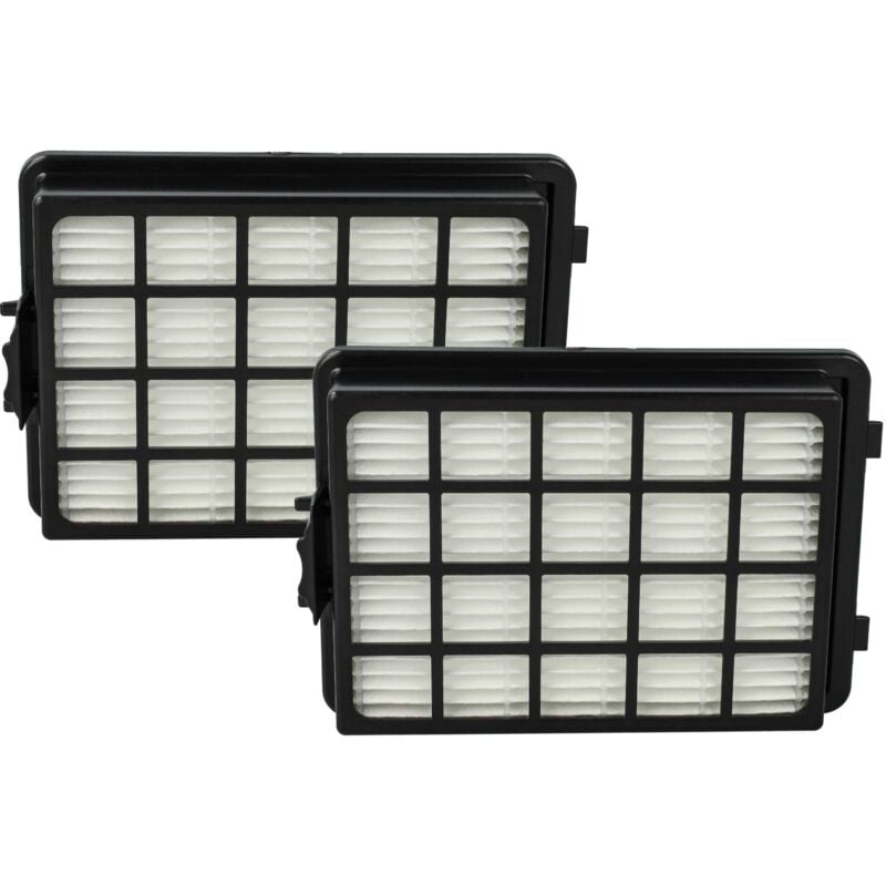 foto del prodotto vhbw 2x filtro compatibile con samsung sc 21 f50 hd, sc 21 f50 ug, sc 19 f50 vc aspirapolvere filtro hepa a pieghe piatte nero bianco