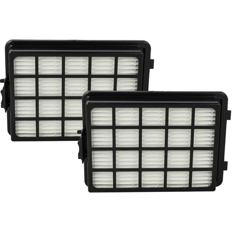 foto del prodotto vhbw 2x filtro compatibile con samsung sc 21 f50 va, vc 21 f50 ukgc, vc 21 f50 hudu aspirapolvere filtro hepa a pieghe piatte nero bianco