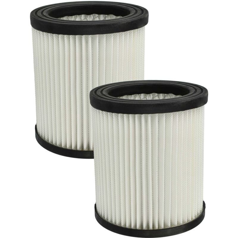 foto del prodotto vhbw 2x filtro compatibile con scheppach asp15 es aspirapolvere filtro hepa nero bianco