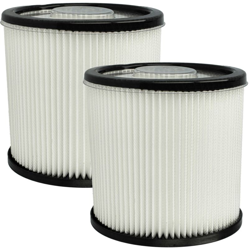 foto del prodotto vhbw 2x filtro compatibile con scheppach nts20, nts16 aspirapolvere filtro hepa nero bianco