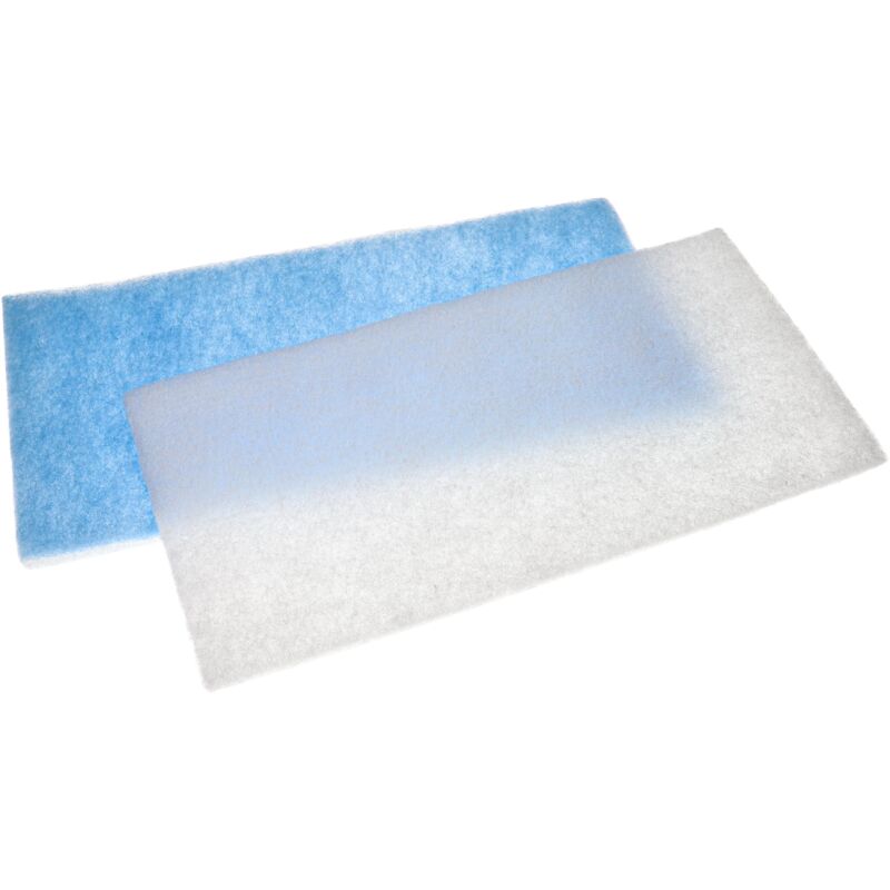 foto del prodotto vhbw 2x filtro compatibile con wiltec 420 impianto d aspirazione filtro di ricambio azzurro bianco