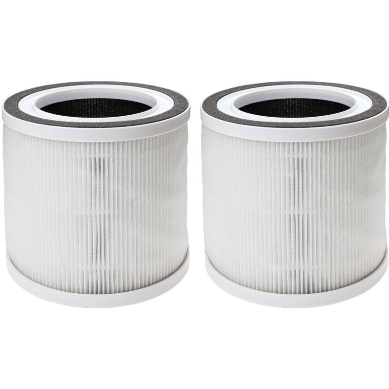 foto del prodotto vhbw 2x filtro dell aria compatibile con tcl breeva a1, a1w depuratore d aria filtro combinato prefiltro hepa 13 carbone attivo