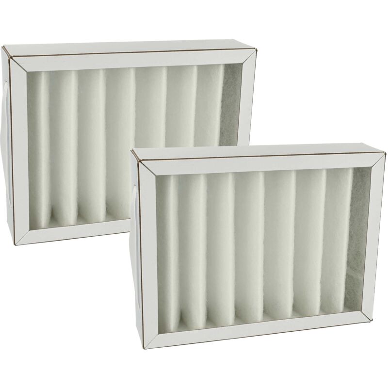 foto del prodotto vhbw 2x filtro dell aria g4 sostituisce pluggit apfg4f7 180 per ventola, dispositivo di ventilazione bianco