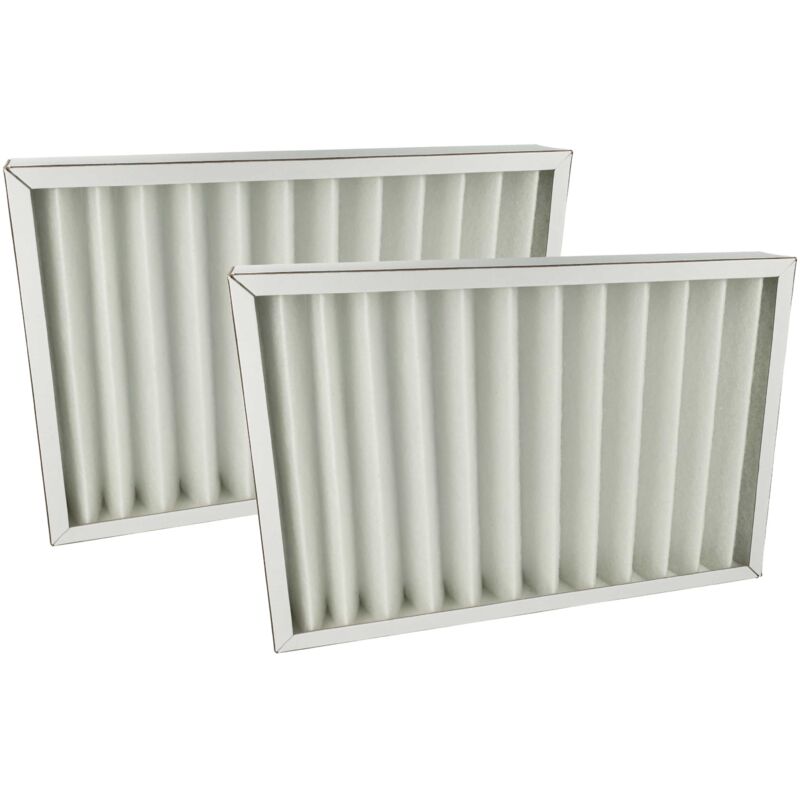 foto del prodotto vhbw 2x filtro g4 sostituisce pluggit swtg4 per scambiatore di calore geotermico set di filtri, 37 x 25 x 4,6 cm bianco