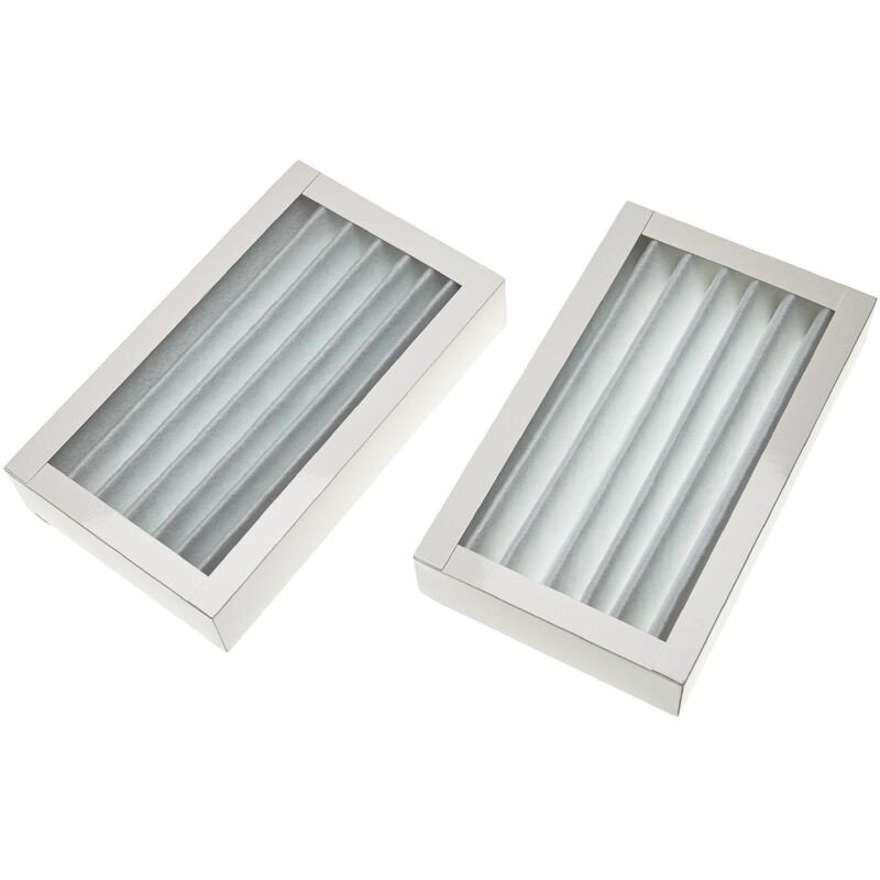 foto del prodotto vhbw 2x filtro g4 sostituisce zehnder 527004670 per dispositivo di ventilazione set di filtri, 25 x 15 x 9 cm bianco