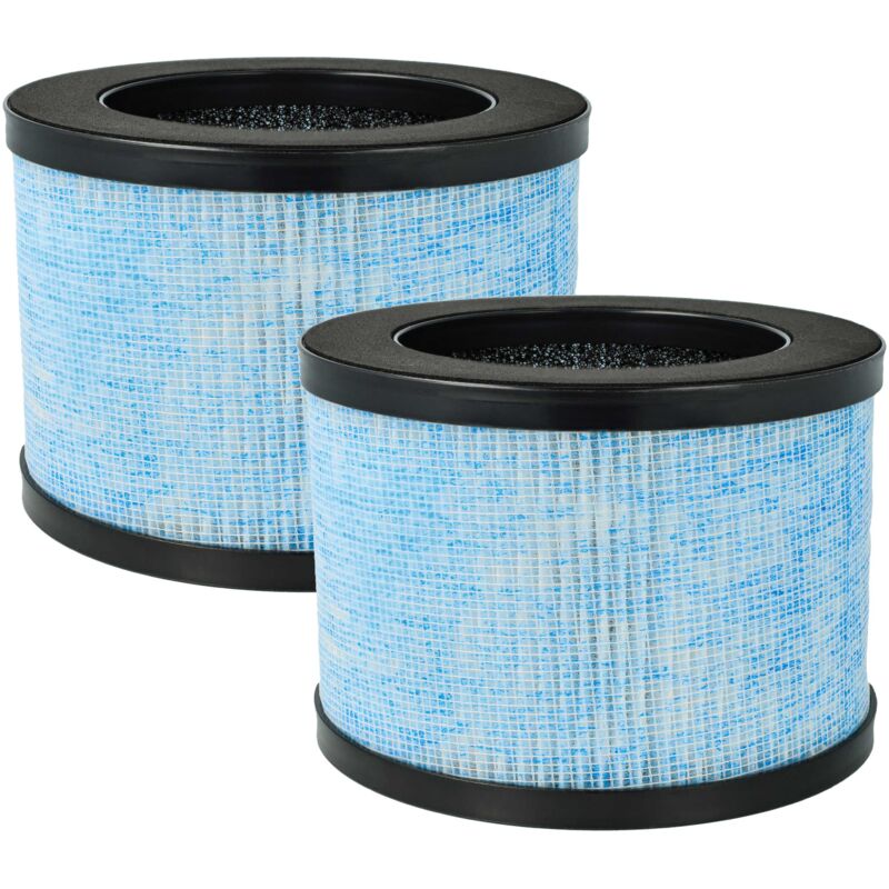 foto del prodotto vhbw 2x filtro hepa h13 compatibile con aroeve epi080, epi081, mk01, mk06 purificatore d aria, filtro carboni attivi integrato