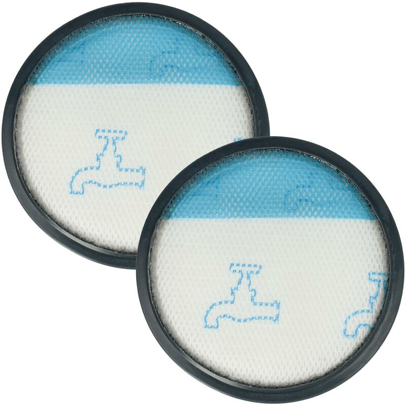 foto del prodotto vhbw 2x filtro pre motore compatibile con grundig vcc 7670 a aspirapolvere filtro salvamotore, lavabile