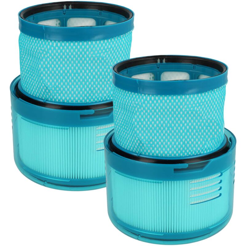 foto del prodotto vhbw 2x filtro sostituisce dyson 972352 01 per aspirapolvere filtro aria di scarico, turchese bianco