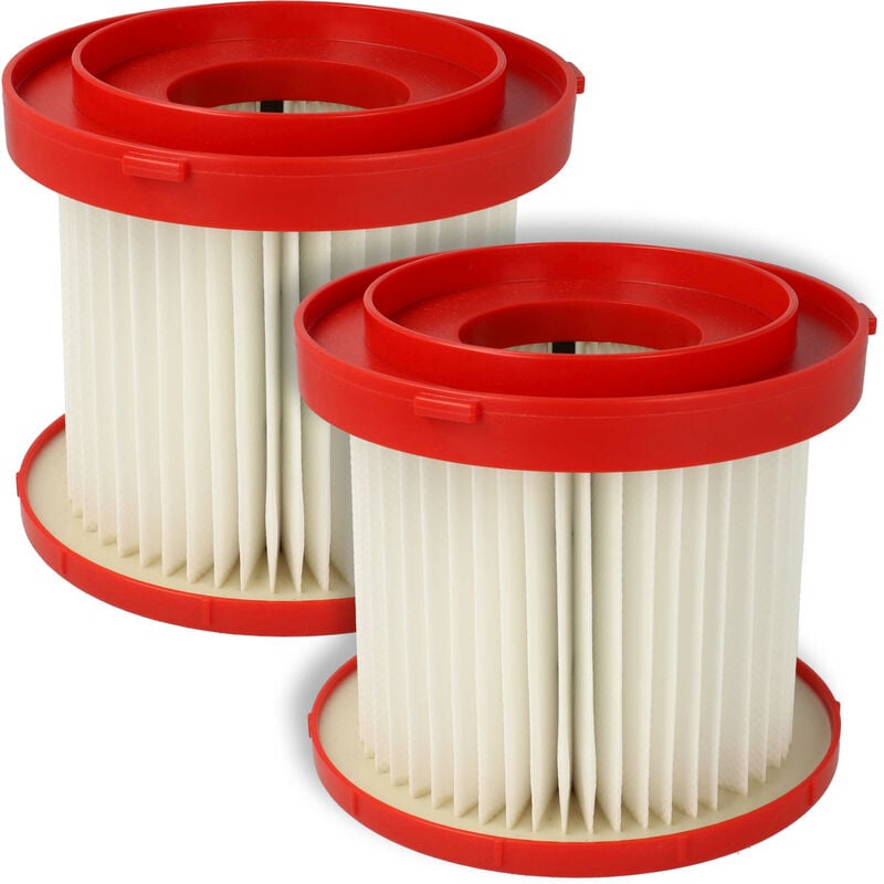 foto del prodotto vhbw 2x filtro sostituisce milwaukee 4931465230, 4058546360368, 4932478754 per aspirapolvere filtro hepa anallergico